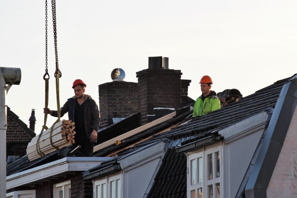 Men Working on the Roof